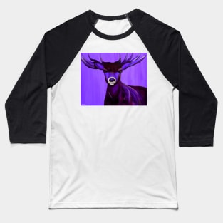 Vibrant ethereal purple stag buck deer cool Baseball T-Shirt